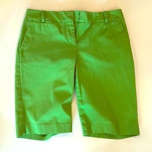 Lime Green Casual Tablot's Walking Shorts